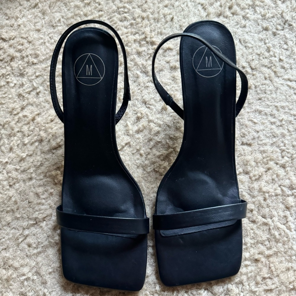 Brand new misguided square toe heels